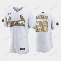 St. Louis Cardinals Nolan Arenado 28 2022-23 All-Star Game White Jersey