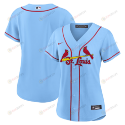 St. Louis Cardinals Women Alternate Jersey - Light Blue