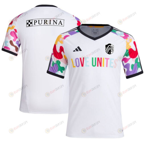 St. Louis City SC 2023 Pride Pre-Match Men Jersey - White