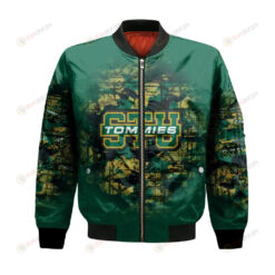 St. Thomas (Canada) Tommies Bomber Jacket 3D Printed Camouflage Vintage