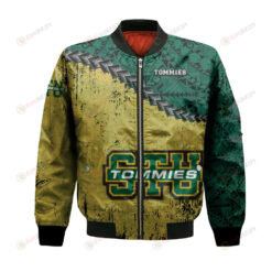 St. Thomas (Canada) Tommies Bomber Jacket 3D Printed Grunge Polynesian Tattoo