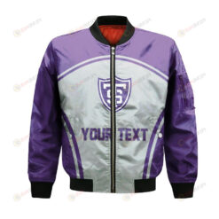 St. Thomas Tommies Bomber Jacket 3D Printed Custom Text And Number Curve Style Sport