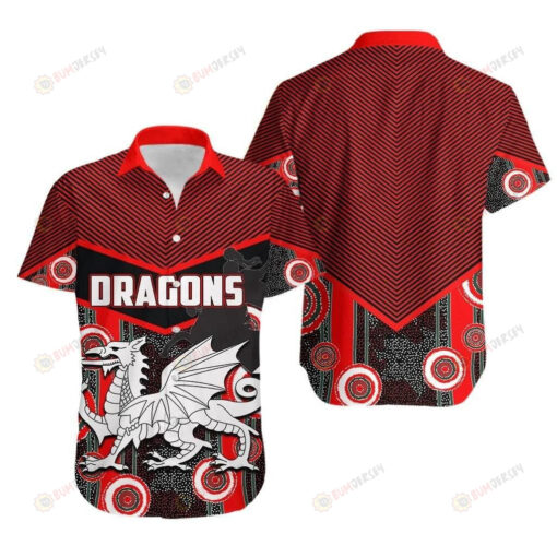 St.George Dragons Short Sleeve Curved Hawaiian Shirt