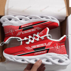 Stade Brestois 29 Logo Custom Name Pattern 3D Max Soul Sneaker Shoes