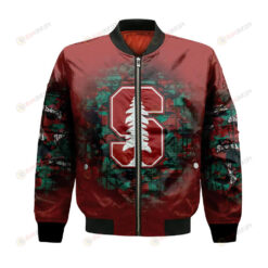 Stanford Cardinal Bomber Jacket 3D Printed Camouflage Vintage