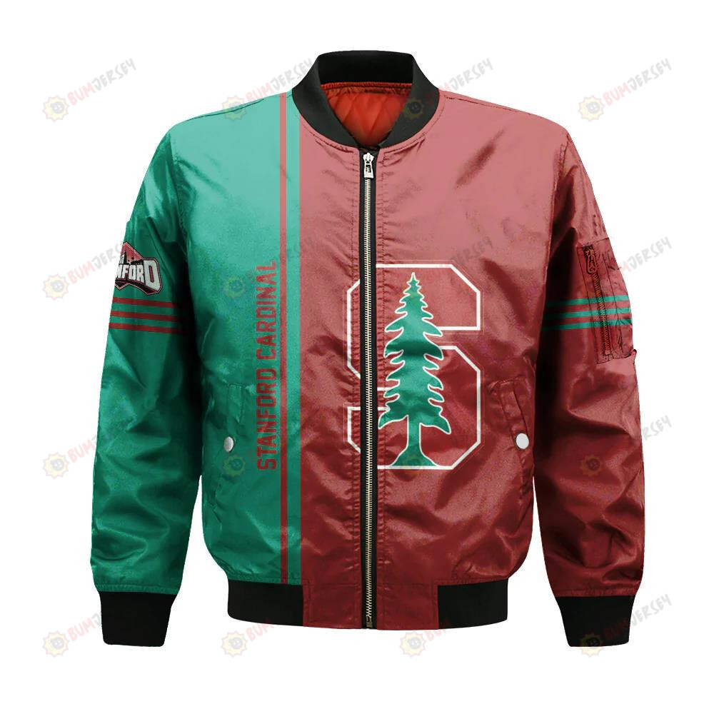 Stanford Cardinal Bomber Jacket 3D Printed Half Style