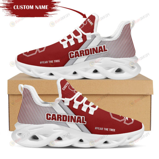 Stanford Cardinal Logo Custom Name Pattern 3D Max Soul Sneaker Shoes