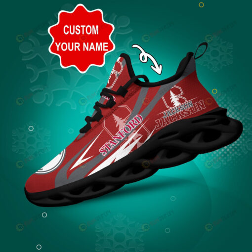 Stanford Cardinal Logo Pattern Custom Name 3D Max Soul Sneaker Shoes In Red