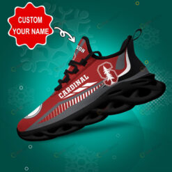 Stanford Cardinal Logo Stripe Line Pattern Custom Name 3D Max Soul Sneaker Shoes