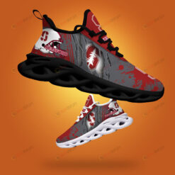 Stanford Cardinal Logo Torn And Splatter Pattern 3D Max Soul Sneaker Shoes