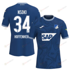 Stanley Nsoki 34 TSG 1899 Hoffenheim 2023-24 Home Men Jersey - Blue