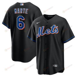 Starling Marte 6 New York Mets Alternate Player Jersey - Black