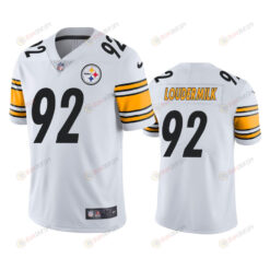 Steelers Isaiahh Loudermilk 92 Vapor Limited White Jersey Men's