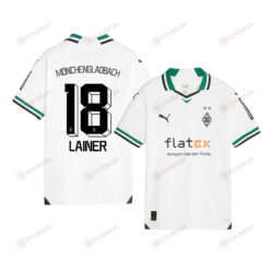 Stefan Lainer 18 Borussia M?nchengladbach 2023-24 Home YOUTH Jersey - White