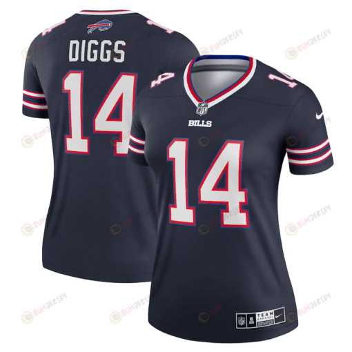 Stefon Diggs 14 Buffalo Bills Women Inverted Legend Jersey - Navy