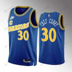 Stephen Curry Chef Curry 30 Golden State Warriors Royal Jersey Classic