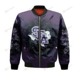 Stephen F. Austin Lumberjacks Bomber Jacket 3D Printed Camouflage Vintage