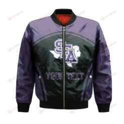 Stephen F. Austin Lumberjacks Bomber Jacket 3D Printed Custom Text And Number Curve Style Sport