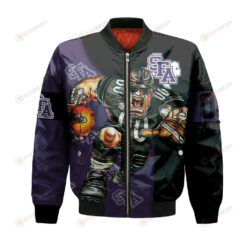 Stephen F. Austin Lumberjacks Bomber Jacket 3D Printed Football