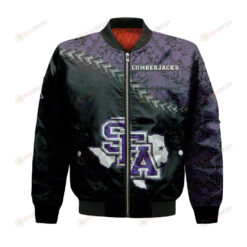 Stephen F. Austin Lumberjacks Bomber Jacket 3D Printed Grunge Polynesian Tattoo