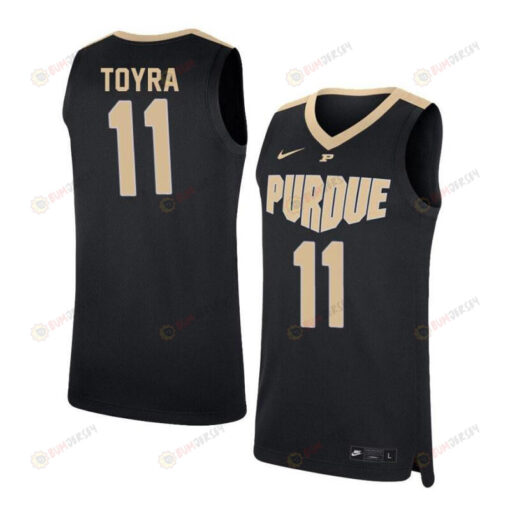 Stephen Toyra 11 Purdue Boilermakers Elite Basketball Men Jersey - Black