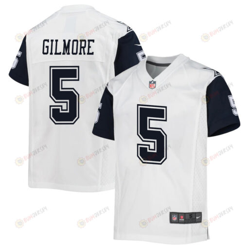 Stephon Gilmore 5 Dallas Cowboys Alternate Game Youth Jersey - White