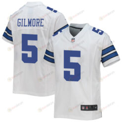 Stephon Gilmore 5 Dallas Cowboys Game Youth Jersey - White