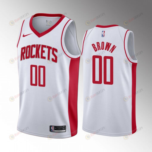 Sterling Brown 00 Houston Rockets White Jersey 2022-23 Association Edition Swingman