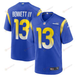 Stetson Bennett 13 Los Angeles Rams Team Game Men Jersey - Royal
