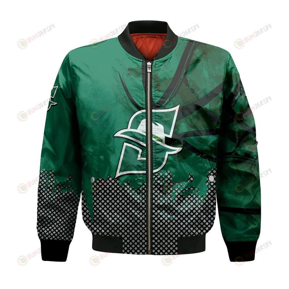 Stetson Hatters Bomber Jacket 3D Printed Basketball Net Grunge Pattern