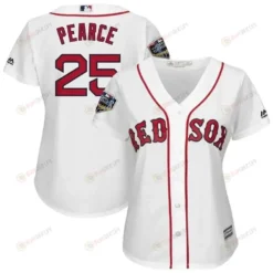 Steve Pearce Boston Red Sox Women's 2018 World Series Cool Base Player Jersey - White