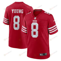 Steve Young 8 San Francisco 49ers Retired Player Game Jersey - Scarlet