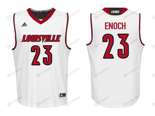 Steven Enoch 23 Louisville Cardinals College Basketball Men Jersey - White