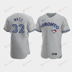 Steven Matz 32 Toronto Blue Jays Gray Road Jersey Jersey