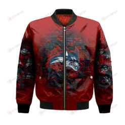 Stony Brook Seawolves Bomber Jacket 3D Printed Camouflage Vintage