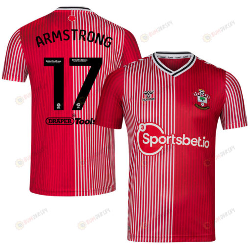 Stuart Armstrong 17 Southampton FC 2023/24 Home Men Jersey - Red