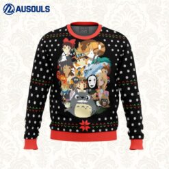 Studio Ghibli Xmas Main Miyazaki Ugly Sweaters For Men Women Unisex