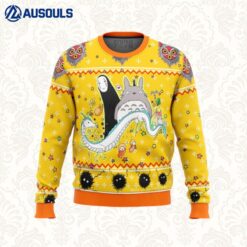 Studio Ghibli Yellow Ugly Sweaters For Men Women Unisex