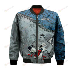 Sudbury Wolves Bomber Jacket 3D Printed Grunge Polynesian Tattoo