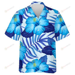 Summer Hawaiian Pattern With Exotic Tropical Blue Hibiscus Pattern Hawaiian Shirt