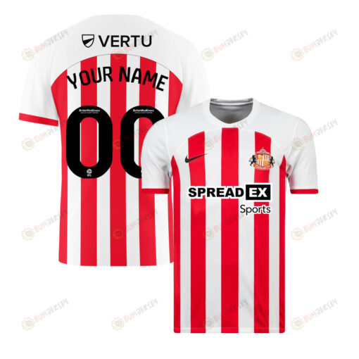 Sunderland A.F.C 2023-24 Home Custom Men Jersey - White