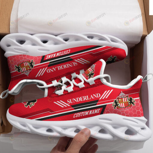 Sunderland Logo Custom Name Pattern 3D Max Soul Sneaker Shoes