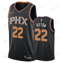 Suns Male DeAndre Ayton 22 Statement Black Jersey