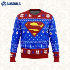 Super Heroes Superman Christmas Ugly Sweaters For Men Women Unisex