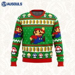 Super Mario Jump Ugly Sweaters For Men Women Unisex