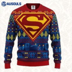 Supermans Knitted Christmas Ugly Sweaters For Men Women Unisex