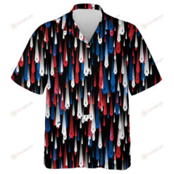 Surging Shooting Stars In The Colors Of American Flags Pattern Hawaiian Shirt