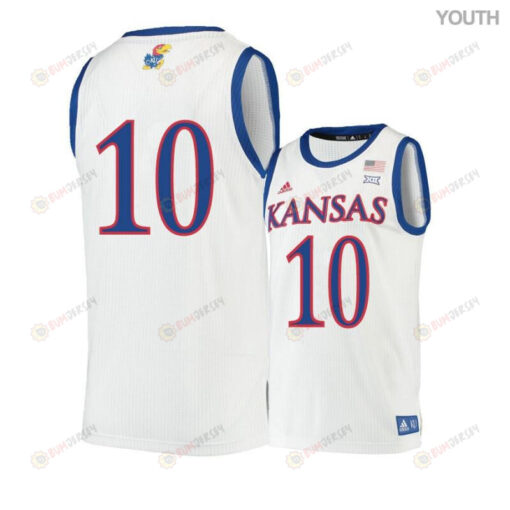 Sviatoslav Mykhailiuk 10 Kansas Jayhawks Basketball Youth Jersey - Beige