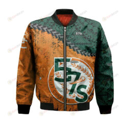 Swift Current 57s Bomber Jacket 3D Printed Grunge Polynesian Tattoo