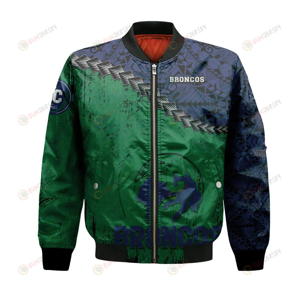 Swift Current Broncos Bomber Jacket 3D Printed Grunge Polynesian Tattoo Swift Current Broncos Bomber Jacket 3D Printed Grunge Polynesian Tattoo